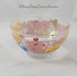 Disney Princesses Transparent Glass Hermosa Cenicienta Aurora Rapunzel Bowl