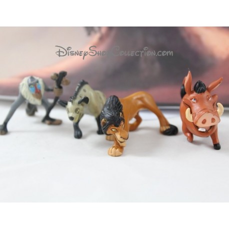 Figuras El Rey León DISNEY Scar Hyena Rafiki y Pumba