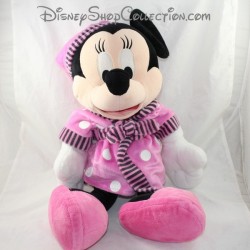 Große Plüsch Minnie NICOTOY Disney rosa Bademantel 62 cm
