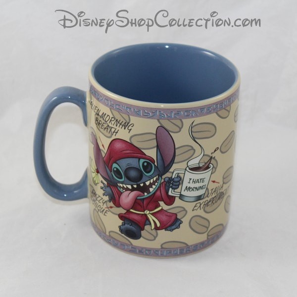 Mug XL Stitch DISNEY Mornings aren't pretty Stitch au reveil tasse
