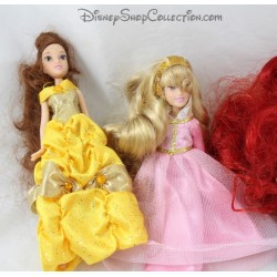Mini muñecas DISNEY STORE Rapunzel, Blancanieves y Aurora 16 cm