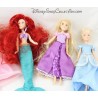 Mini poupées DISNEY STORE Raiponce, Blanche Neige et Aurore 16 cm