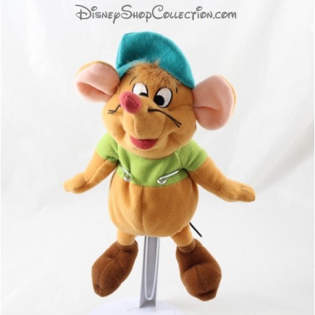 Plush Gus Gus mouse DISNEY Cinderella Jemini green brown 22 cm