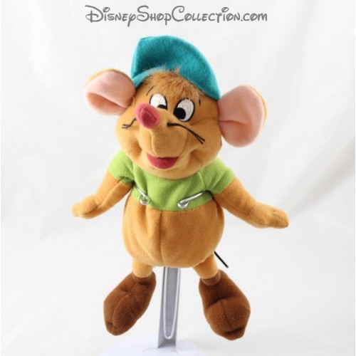 Peluche ratón Gus Gus DISNEY Cenicienta verde marrón 22 cm - Disney...
