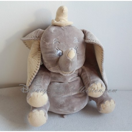 Peluche éléphant Dumbo DISNEY NICOTOY  gris beige 36 cm