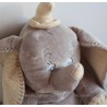 Peluche éléphant Dumbo DISNEY NICOTOY  gris beige 36 cm