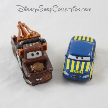 Un sacco di 2 auto in metallo Martin e Tom MATTEL Disney Pixar Cars 8 cm