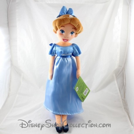 Wendy DISNEYLAND PARIS Peter Pan blue dress 48 cm plush doll