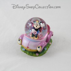 globo di neve Minnie DISNEY auto palla di neve rosa 7 cm