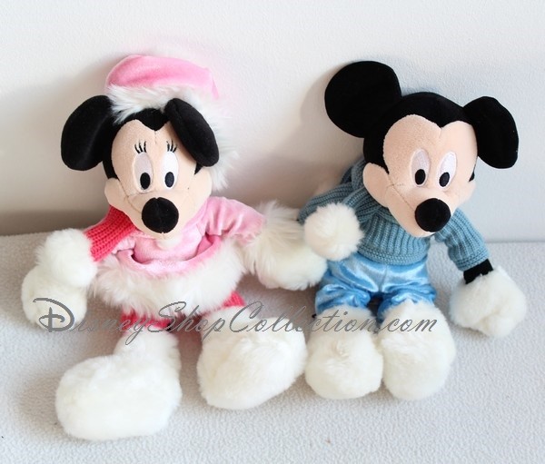 Doudou peluche Minnie rose Echarpe manteau Robe Disneyland Disney Paris 28 cm 