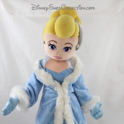 Puppe Plüsch DISNEY STORE Cinderella Aschenputtel 53 cm blau Kleid