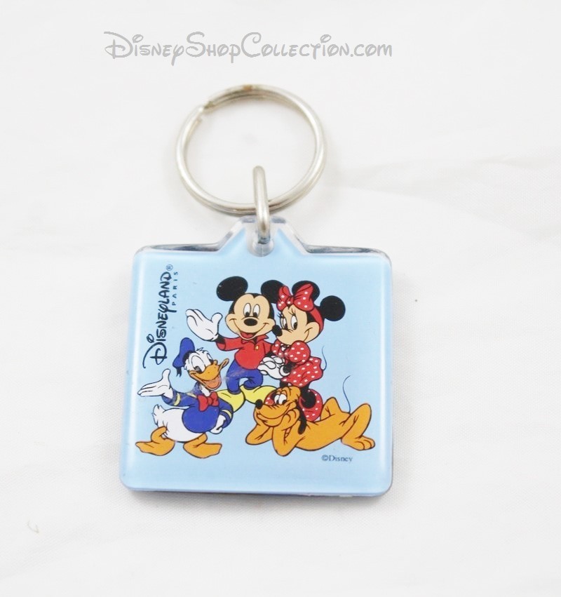 Porte Cle Clef Ø45mm Mickey Donald Dingo Minnie Pluto Walt Disney 